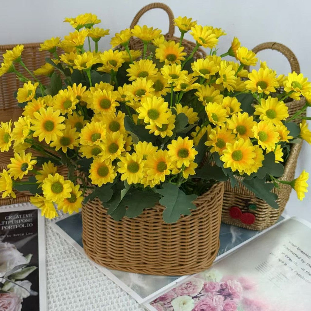 Bouquet bunga BKT 1015 HAYE Bunga Krisan Artifisial Dekorasi Hiasan Seserahan Buket Palsu