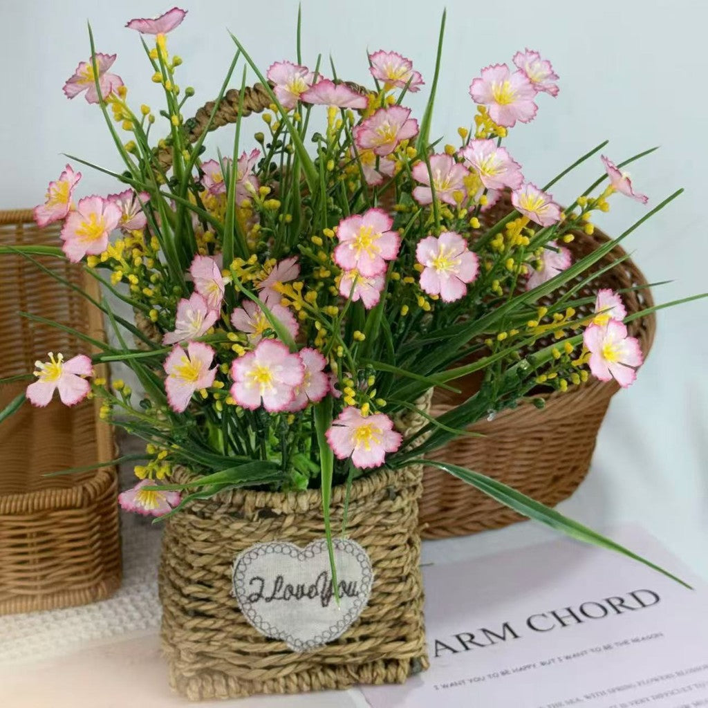 Bouquet bunga BKT 1014 HWA Bunga Krisan Artifisial Dekorasi Hiasan Seserahan Buket Palsu