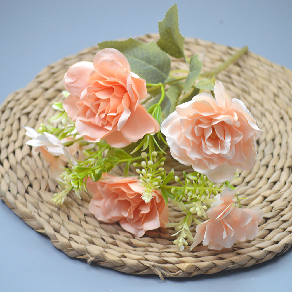 Bouquet bunga P120 AIYU Mawar Artifisial Dekorasi Hiasan Seserahan Buket Palsu