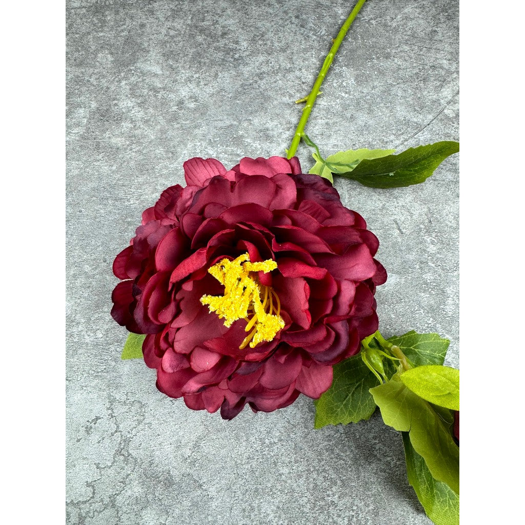 C48 JOANA (x2) Bunga Peony Kain Sutra 60CM ARTIFICIAL BUNGA DEKORASI HIAS RUANGAN RUMAH KANTOR STUDIO