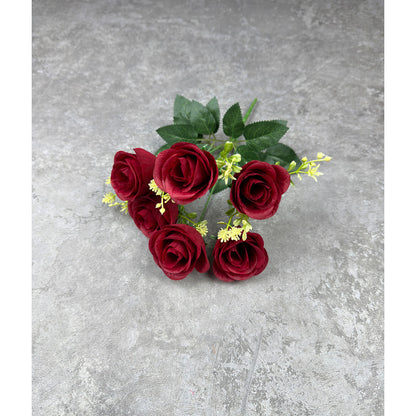 Bouquet bunga P134 PET (x6) ROSE PEARL Mutiara Artifisial Dekorasi Tanaman