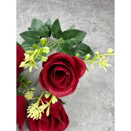 Bouquet bunga P134 PET (x6) ROSE PEARL Mutiara Artifisial Dekorasi Tanaman