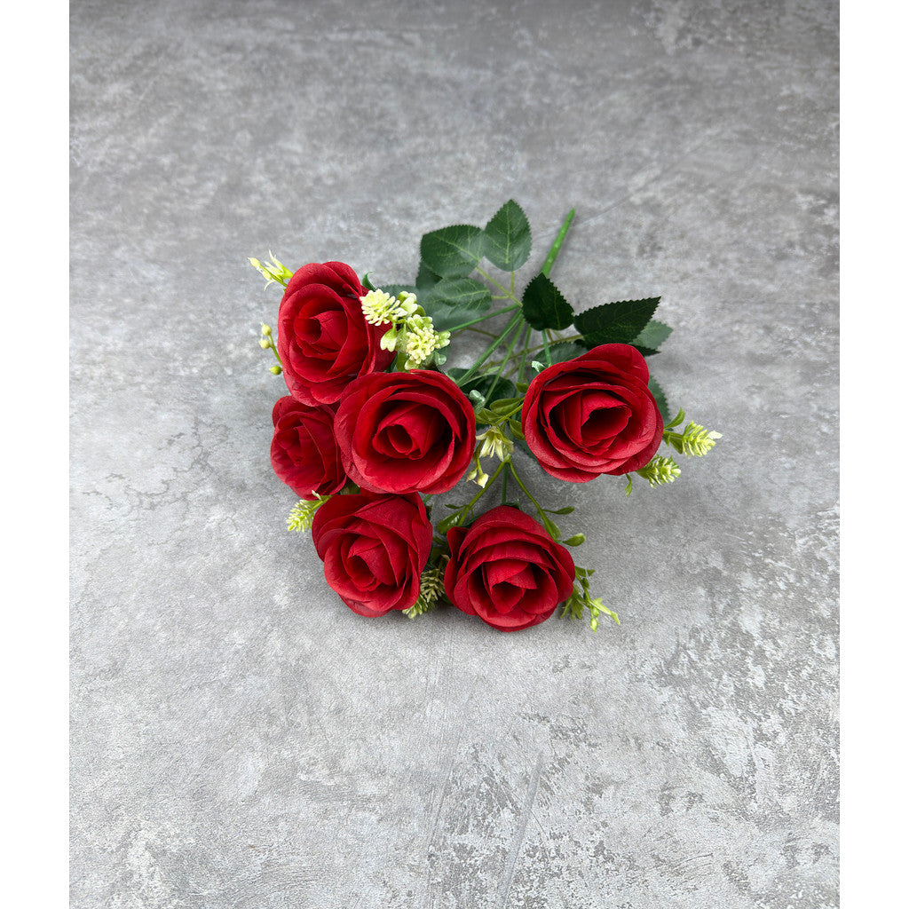 Bouquet bunga P134 PET (x6) ROSE PEARL Mutiara Artifisial Dekorasi Tanaman