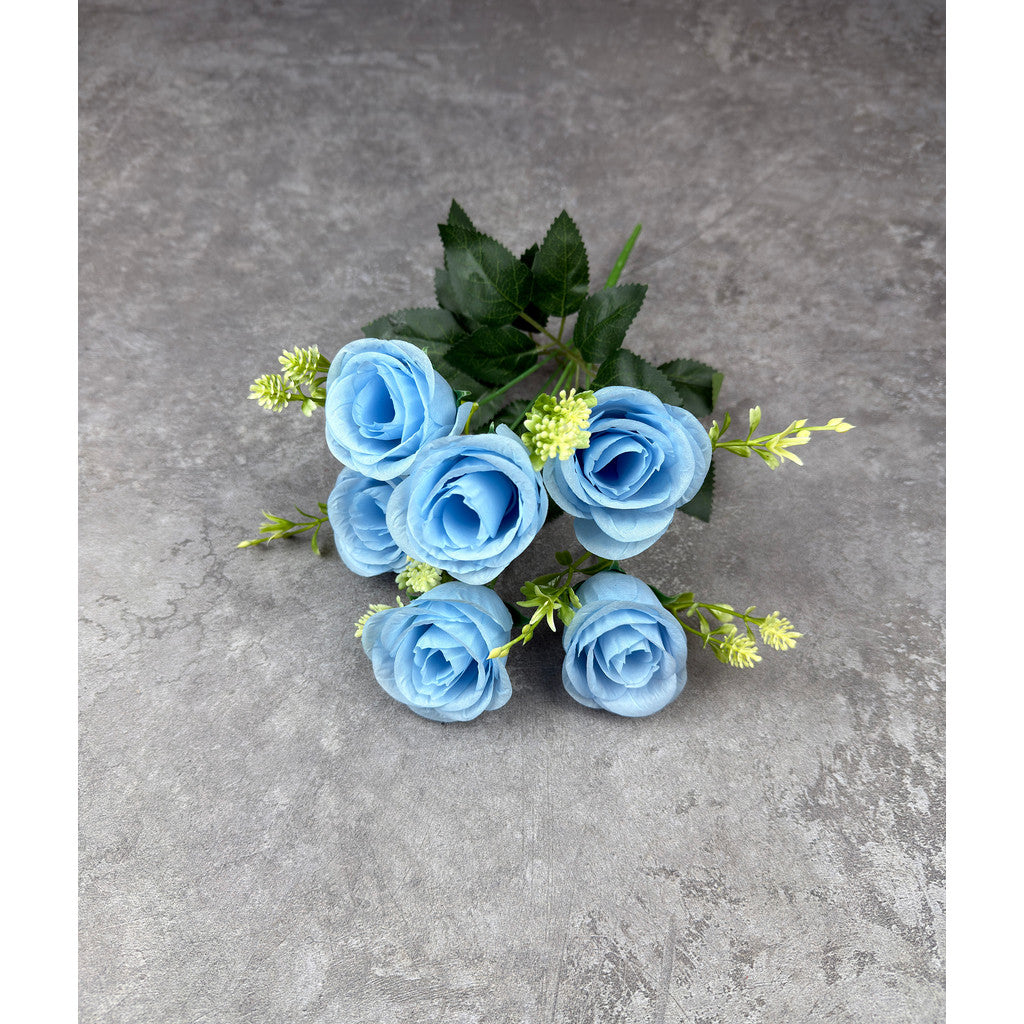 Bouquet bunga P134 PET (x6) ROSE PEARL Mutiara Artifisial Dekorasi Tanaman