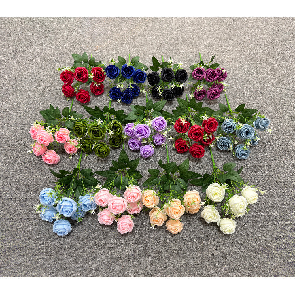 Bouquet bunga P133 YEO (x6) ROSE PEARL Mutiara Artifisial Dekorasi Tanaman