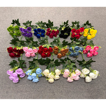 Bouquet bunga P134 PET (x6) ROSE PEARL Mutiara Artifisial Dekorasi Tanaman