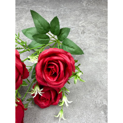 Bouquet bunga P133 YEO (x6) ROSE PEARL Mutiara Artifisial Dekorasi Tanaman