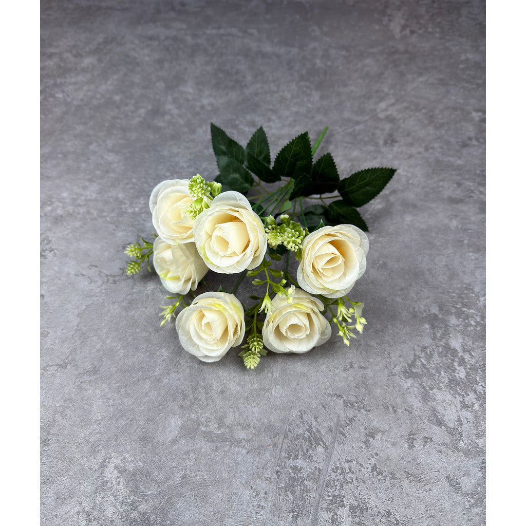 Bouquet bunga P134 PET (x6) ROSE PEARL Mutiara Artifisial Dekorasi Tanaman