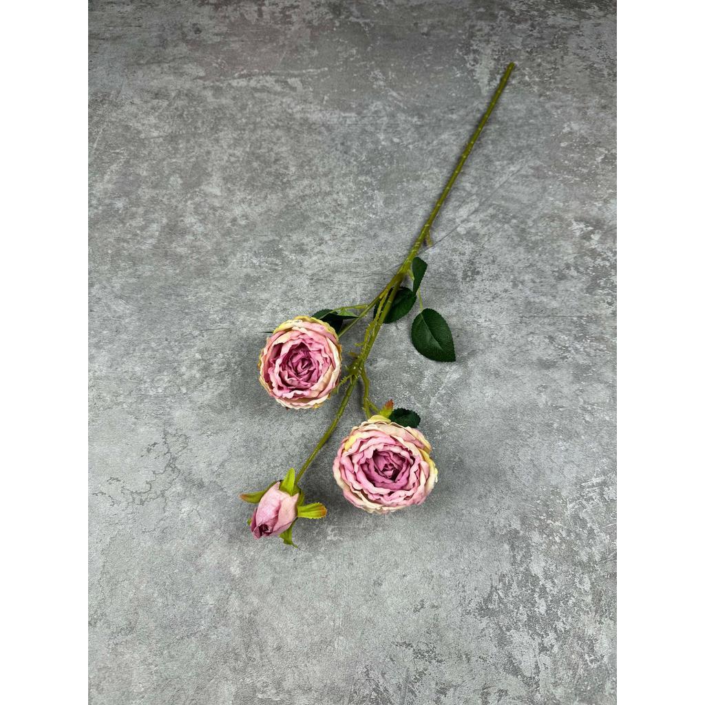 Bouquet bunga C102 PIWONIA (x3) PEONY ROSE Artifisial Dekorasi Tanaman