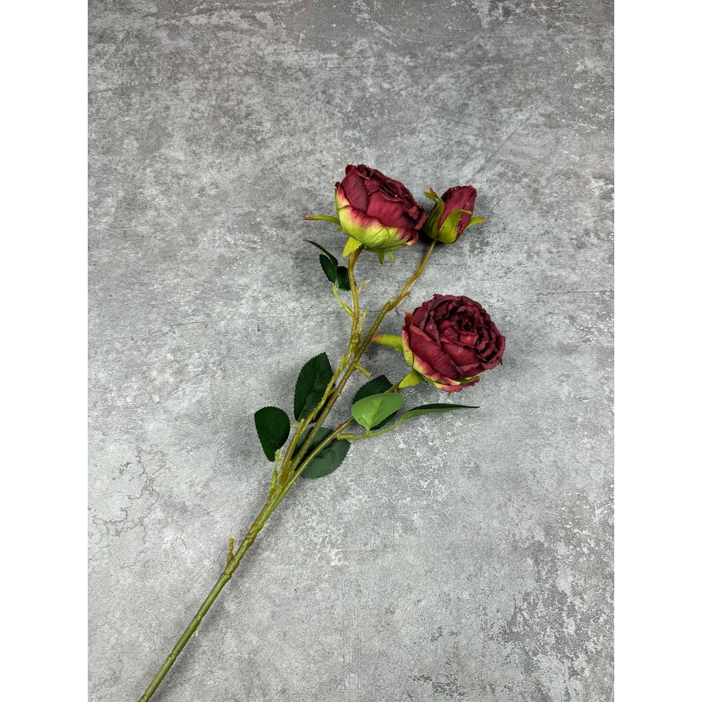 Bouquet bunga C102 PIWONIA (x3) PEONY ROSE Artifisial Dekorasi Tanaman