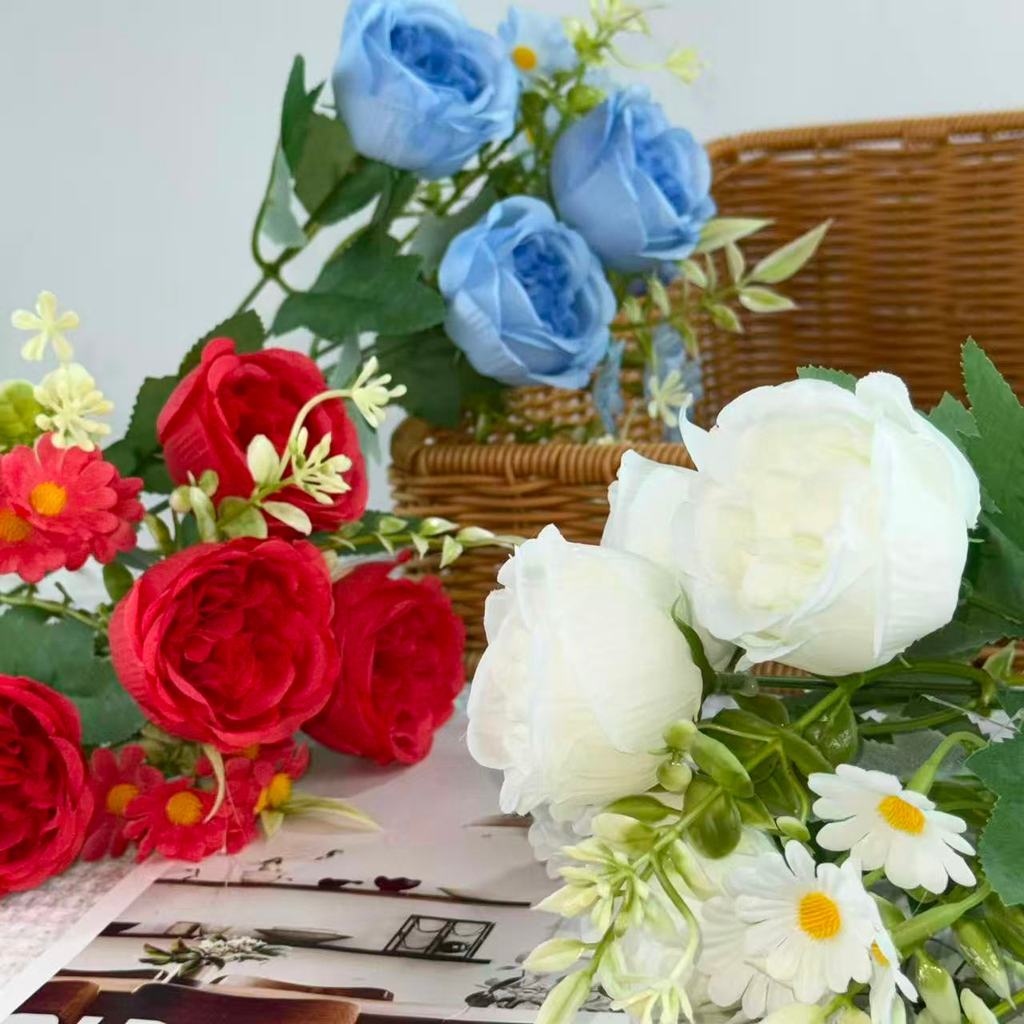 Bouquet bunga BKT 1048 MICUP (x4) 6Cbg Bunga Kuncup Artifisial Dekorasi Hiasan Seserahan Buket Palsu