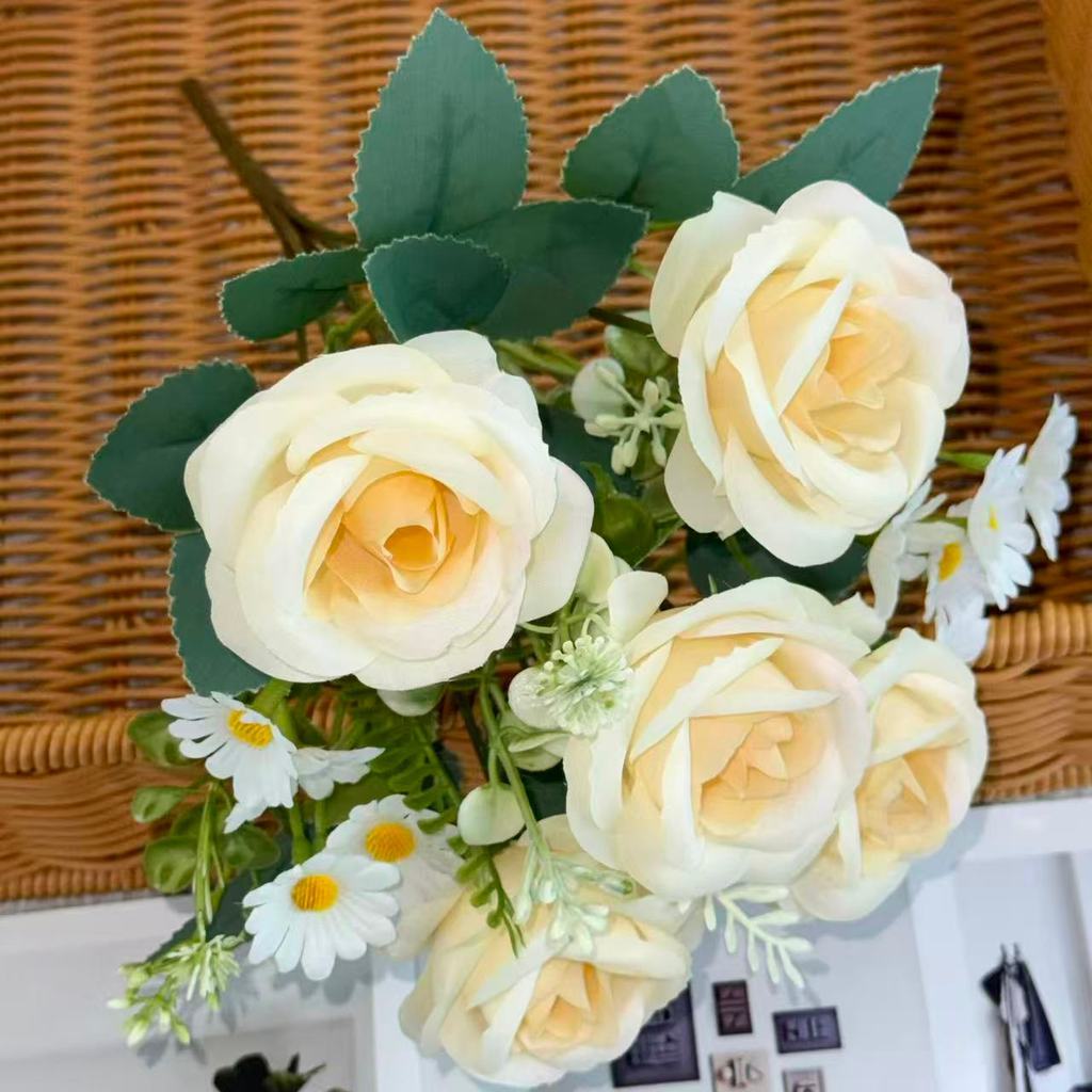 Bouquet bunga BKT 1050 MIROSE (x5) 7Cbg Bunga ROSE Artifisial Dekorasi Hiasan Seserahan Buket Palsu