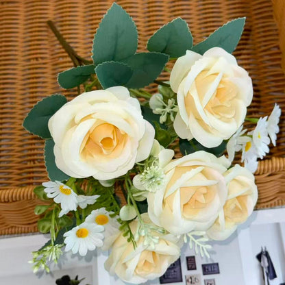 Bouquet bunga BKT 1050 MIROSE (x5) 7Cbg Bunga ROSE Artifisial Dekorasi Hiasan Seserahan Buket Palsu