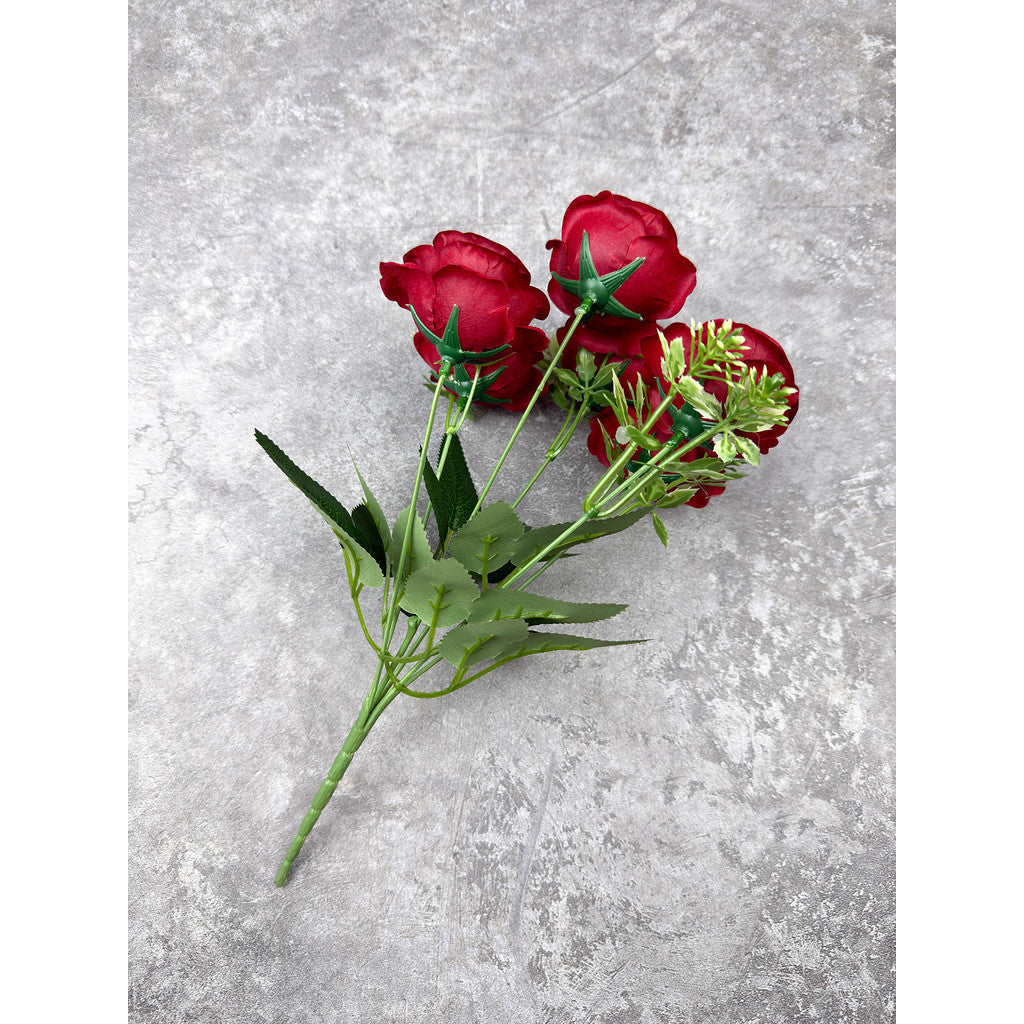 Bouquet bunga P137 JUNZI (x6) Mawar Artifisial Dekorasi Tanaman