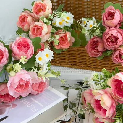 Bouquet bunga BKT 1049 MIONI (x5) 7Cbg Bunga PEONY Artifisial Dekorasi Hiasan Seserahan Buket Palsu