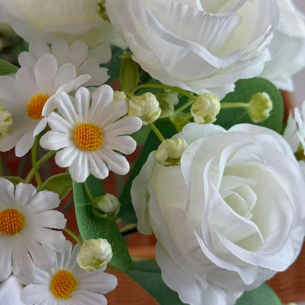 Bouquet bunga BKT 1051 LOWE (x4) 6Cbg Bunga ROSE Artifisial Dekorasi Hiasan Seserahan Buket Palsu