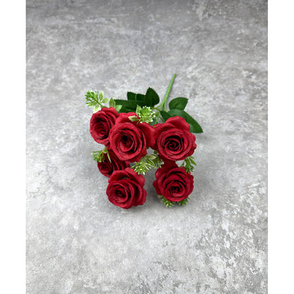 Bouquet bunga P137 JUNZI (x6) Mawar Artifisial Dekorasi Tanaman