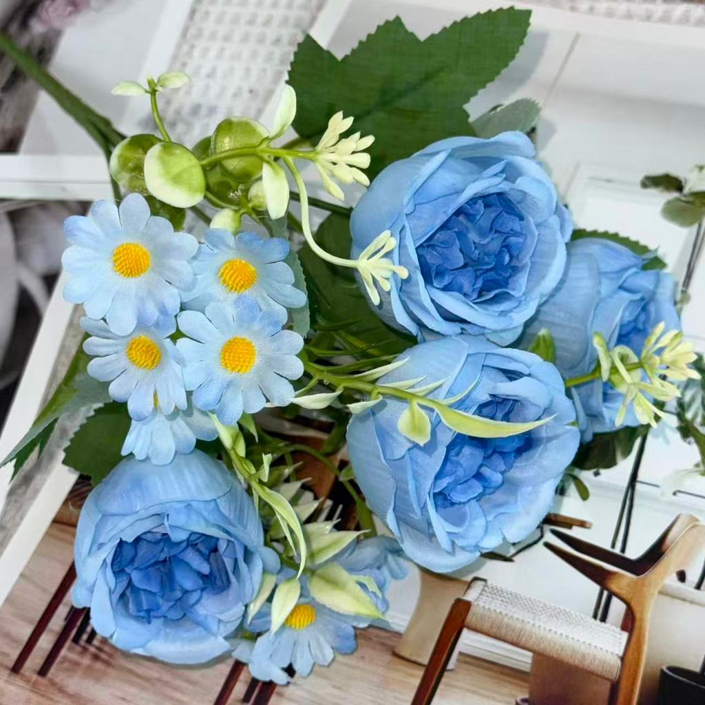 Bouquet bunga BKT 1048 MICUP (x4) 6Cbg Bunga Kuncup Artifisial Dekorasi Hiasan Seserahan Buket Palsu