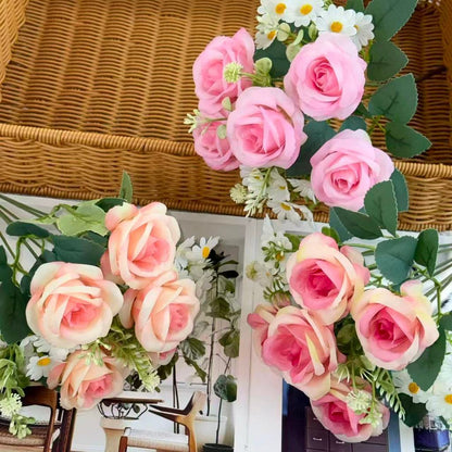Bouquet bunga BKT 1050 MIROSE (x5) 7Cbg Bunga ROSE Artifisial Dekorasi Hiasan Seserahan Buket Palsu