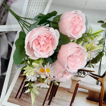 Bouquet bunga BKT 1048 MICUP (x4) 6Cbg Bunga Kuncup Artifisial Dekorasi Hiasan Seserahan Buket Palsu