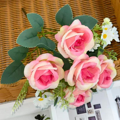 Bouquet bunga BKT 1050 MIROSE (x5) 7Cbg Bunga ROSE Artifisial Dekorasi Hiasan Seserahan Buket Palsu