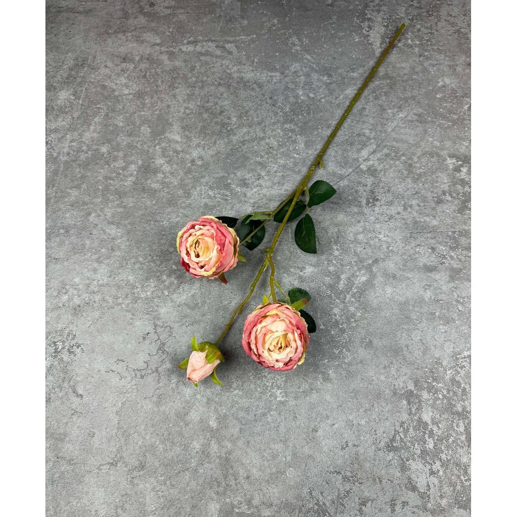 Bouquet bunga C102 PIWONIA (x3) PEONY ROSE Artifisial Dekorasi Tanaman