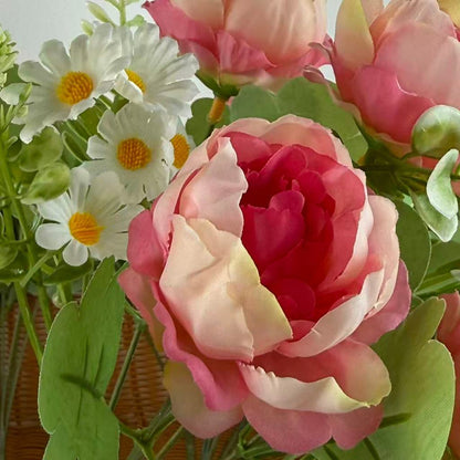 Bouquet bunga BKT 1049 MIONI (x5) 7Cbg Bunga PEONY Artifisial Dekorasi Hiasan Seserahan Buket Palsu