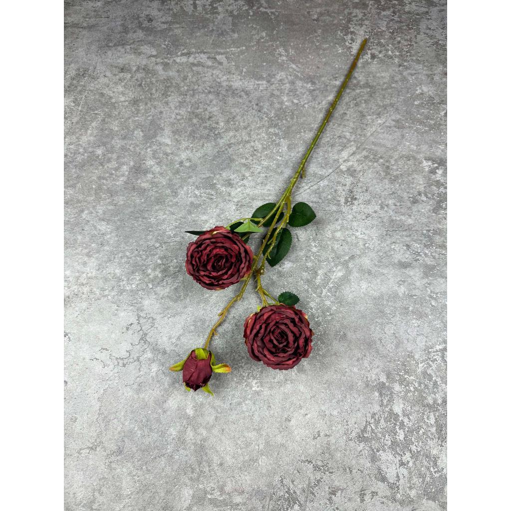 Bouquet bunga C102 PIWONIA (x3) PEONY ROSE Artifisial Dekorasi Tanaman