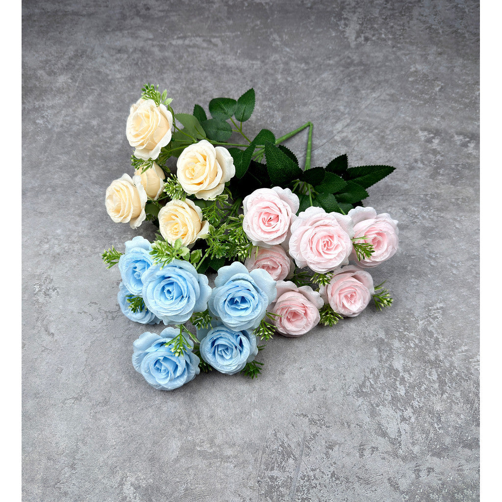 Bouquet bunga P137 JUNZI (x6) Mawar Artifisial Dekorasi Tanaman