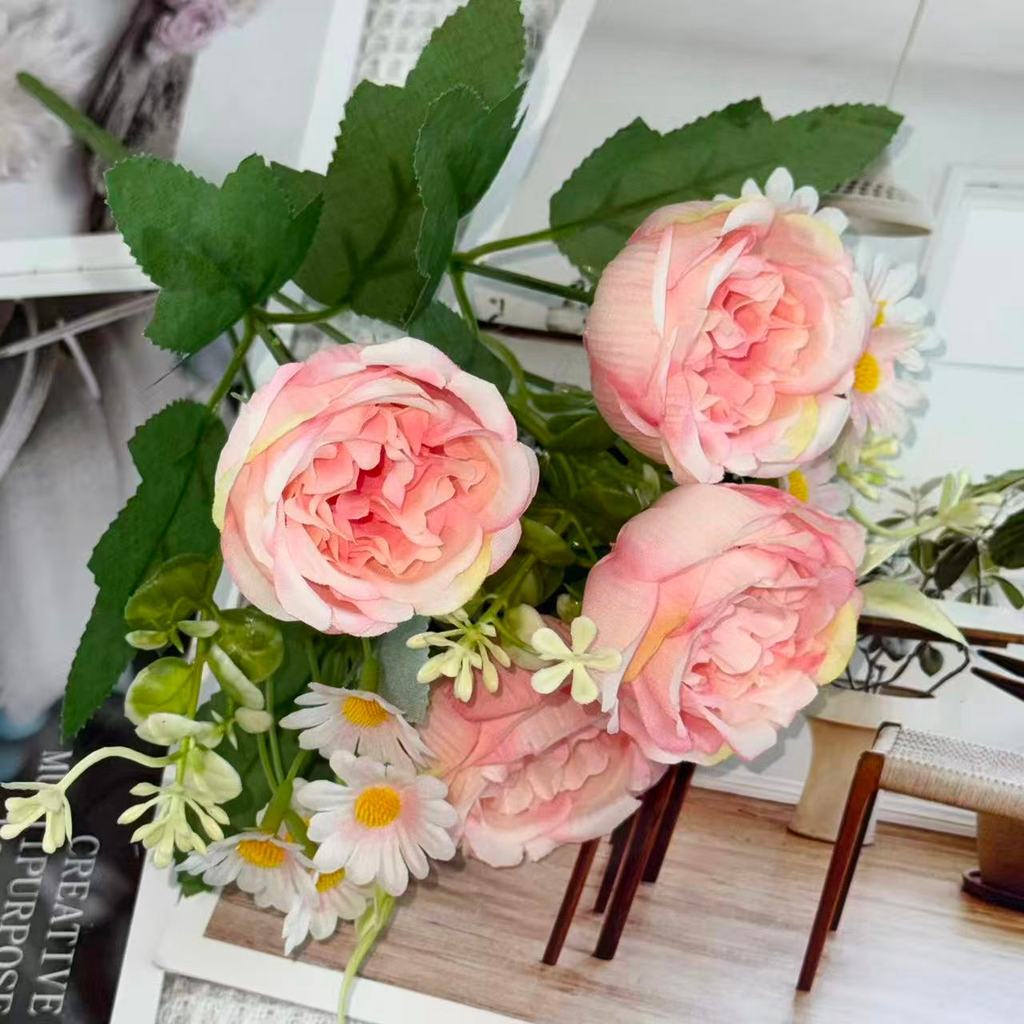 Bouquet bunga BKT 1048 MICUP (x4) 6Cbg Bunga Kuncup Artifisial Dekorasi Hiasan Seserahan Buket Palsu