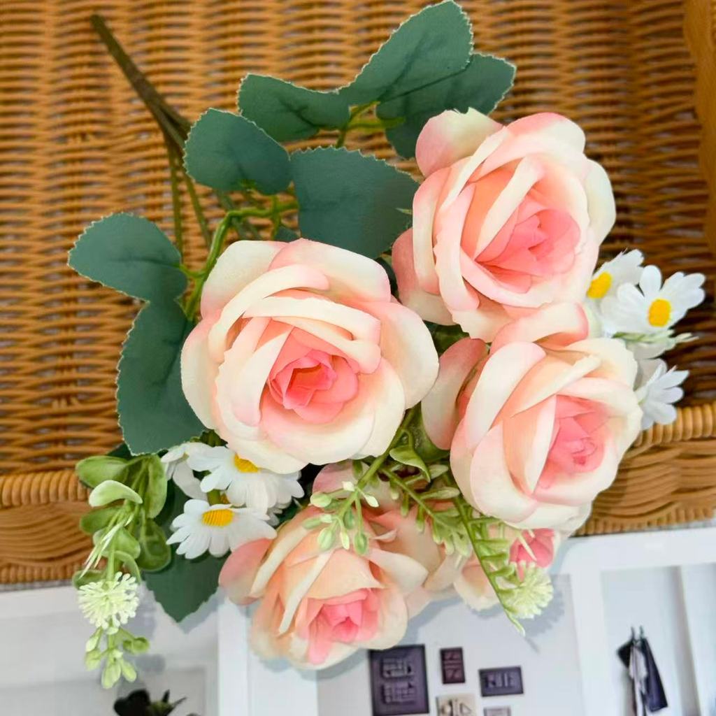 Bouquet bunga BKT 1050 MIROSE (x5) 7Cbg Bunga ROSE Artifisial Dekorasi Hiasan Seserahan Buket Palsu