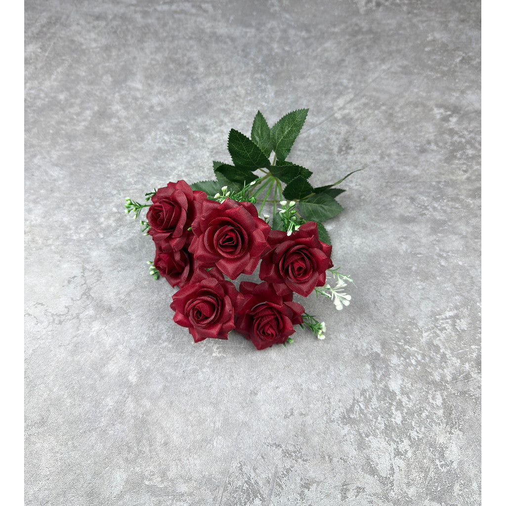 Bouquet bunga P135 CIP (x6) Mawar Lancip Artifisial Dekorasi Tanaman