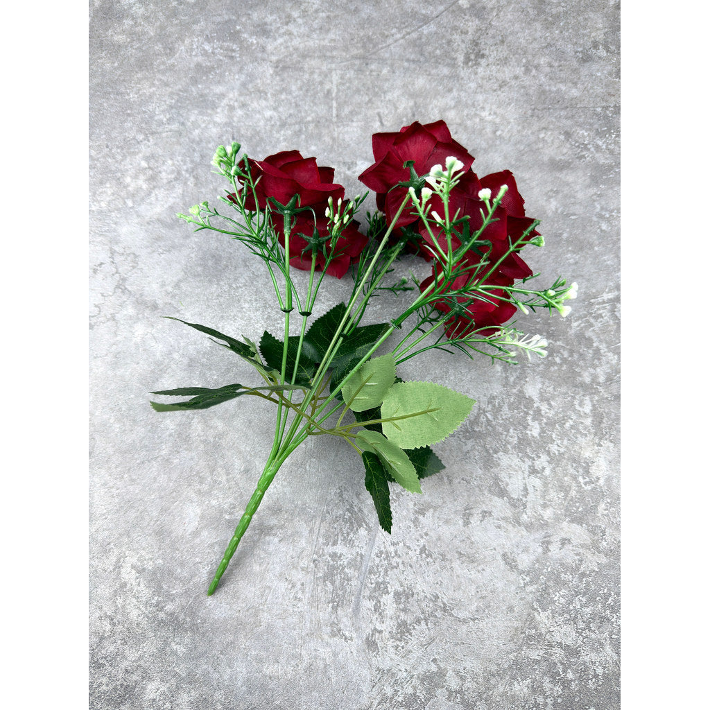 Bouquet bunga P135 CIP (x6) Mawar Lancip Artifisial Dekorasi Tanaman