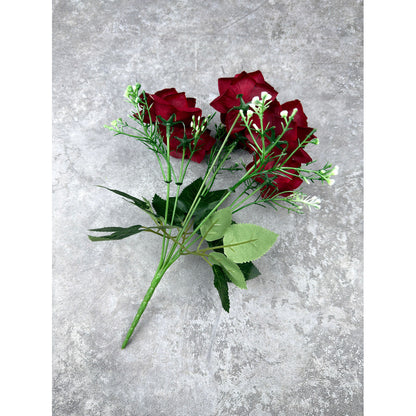 Bouquet bunga P135 CIP (x6) Mawar Lancip Artifisial Dekorasi Tanaman