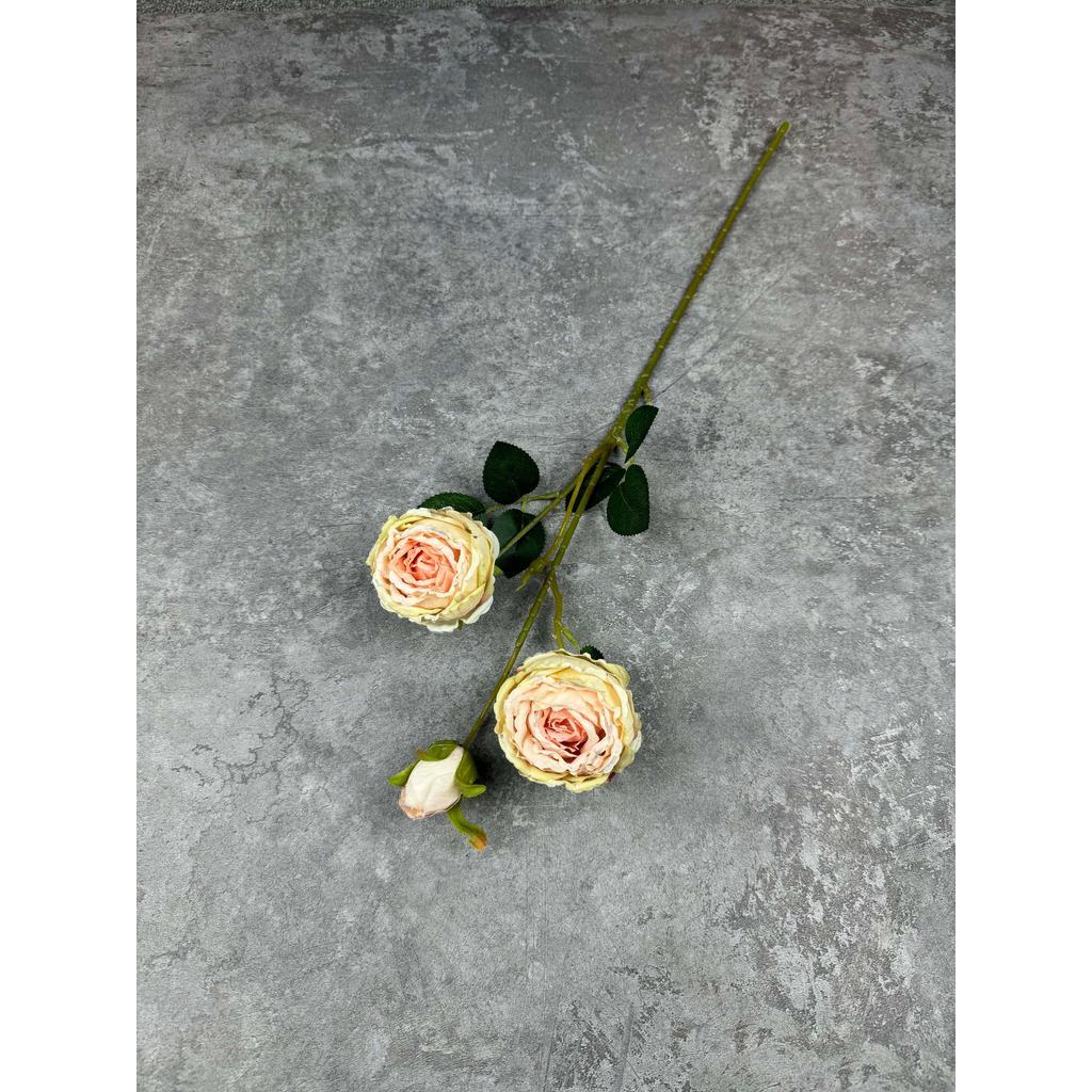 Bouquet bunga C102 PIWONIA (x3) PEONY ROSE Artifisial Dekorasi Tanaman