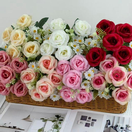 Bouquet bunga BKT 1050 MIROSE (x5) 7Cbg Bunga ROSE Artifisial Dekorasi Hiasan Seserahan Buket Palsu