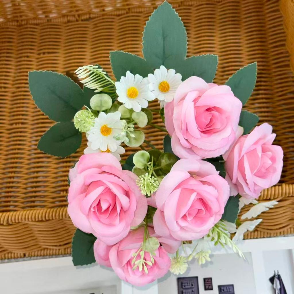 Bouquet bunga BKT 1050 MIROSE (x5) 7Cbg Bunga ROSE Artifisial Dekorasi Hiasan Seserahan Buket Palsu