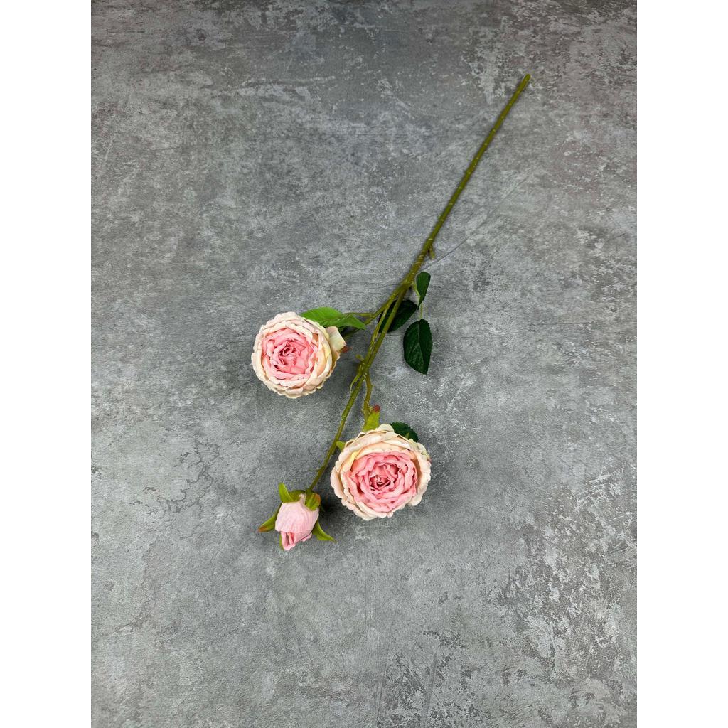 Bouquet bunga C102 PIWONIA (x3) PEONY ROSE Artifisial Dekorasi Tanaman