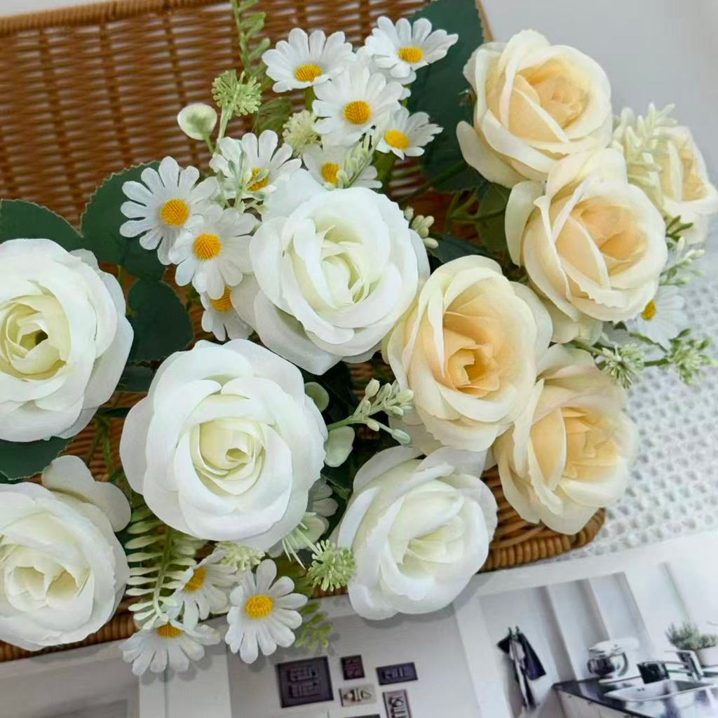 Bouquet bunga BKT 1050 MIROSE (x5) 7Cbg Bunga ROSE Artifisial Dekorasi Hiasan Seserahan Buket Palsu