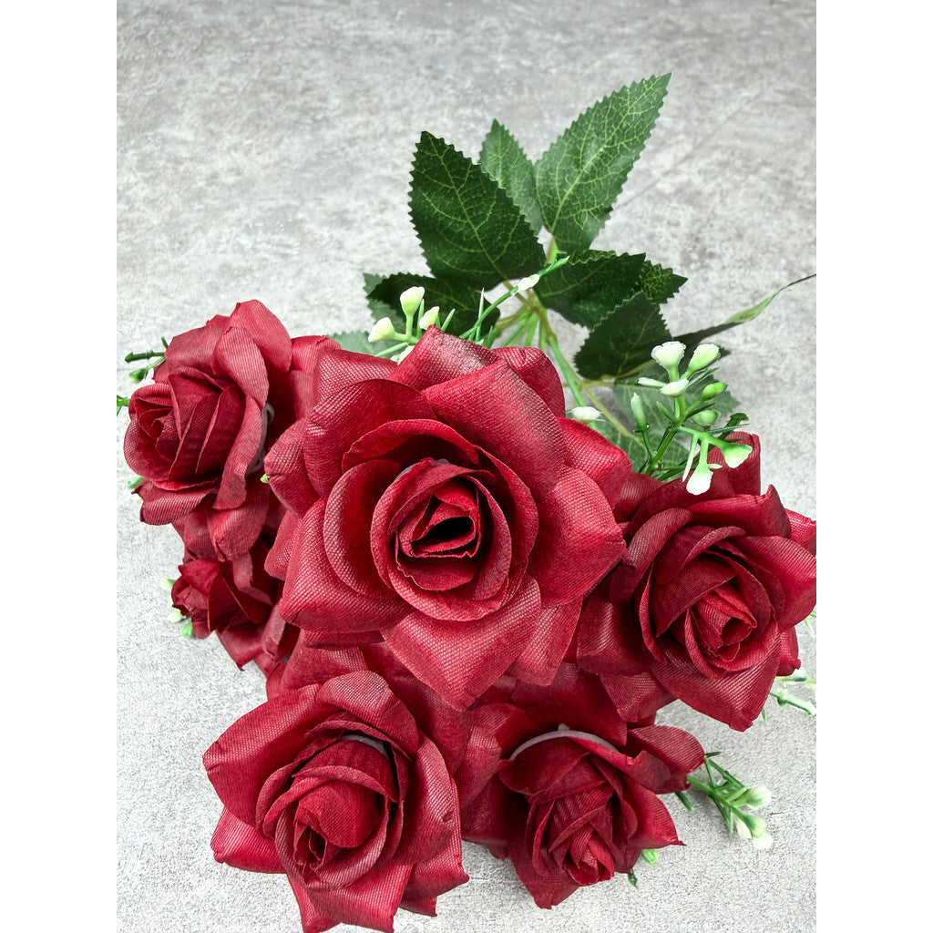 Bouquet bunga P135 CIP (x6) Mawar Lancip Artifisial Dekorasi Tanaman