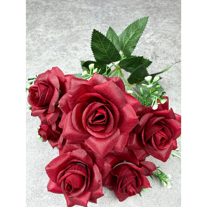 Bouquet bunga P135 CIP (x6) Mawar Lancip Artifisial Dekorasi Tanaman