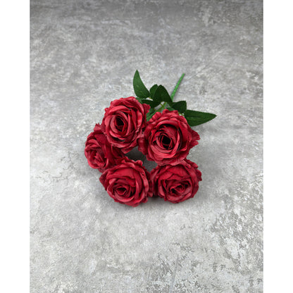 Bouquet bunga P136 XUEE (x5) Mawar Artifisial Dekorasi Tanaman