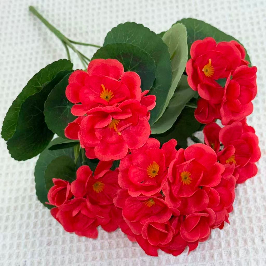 Bouquet bunga BKT 1037 BGN (x5) 5Cbg Bunga Begonia Artifisial Dekorasi Hiasan Seserahan Buket Palsu