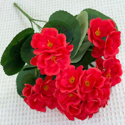 Bouquet bunga BKT 1037 BGN (x5) 5Cbg Bunga Begonia Artifisial Dekorasi Hiasan Seserahan Buket Palsu