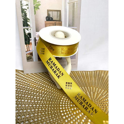 PTA10 LEBARAN IDUL FITRI Pita Kado 2,5cm 20 YARD / Pita Dekorasi Buket