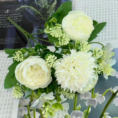 Bouquet bunga BKT 1038 RANUNCULUS 6Cbg Bunga Peony Artifisial Dekorasi Hiasan Seserahan Buket Palsu