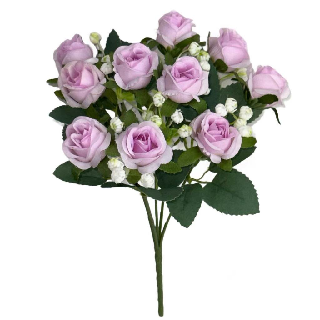 Bouquet bunga BKT 1040 MONDEU (x10) 5Cbg Bunga Rose Artifisial Dekorasi Hiasan Seserahan Buket Palsu