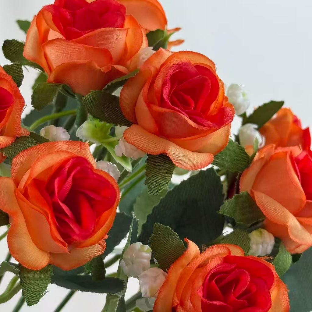 Bouquet bunga BKT 1040 MONDEU (x10) 5Cbg Bunga Rose Artifisial Dekorasi Hiasan Seserahan Buket Palsu