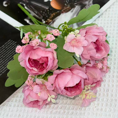 Bouquet bunga BKT 1041 MOLAN (x5) 5Cbg Bunga Peony Artifisial Dekorasi Hiasan Seserahan Buket Palsu