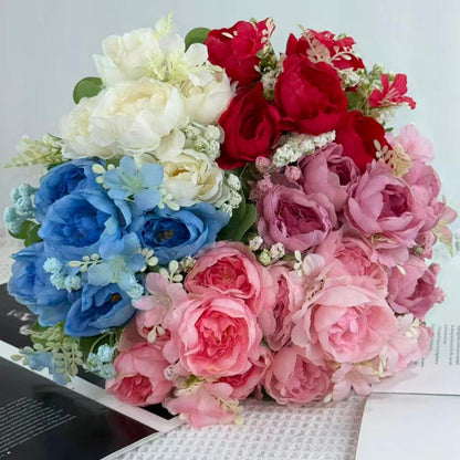Bouquet bunga BKT 1041 MOLAN (x5) 5Cbg Bunga Peony Artifisial Dekorasi Hiasan Seserahan Buket Palsu